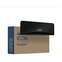 Kimberly Clark Icon Faceplate, Black Mosaic