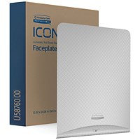 Kimberly Clark Icon Faceplate For Automatic Rolled Hand Towel Dispenser, Silver Mosaic