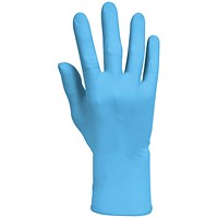 KleenGuard G10 Comfort Plus Nitrile Gloves, Small, Blue, Pack of 100