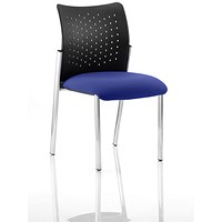 Academy Visitor Chair, Nylon Back, Fabric Seat, Stevia Blue
