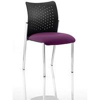 Academy Visitor Chair, Nylon Back, Fabric Seat, Tansy Purple