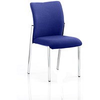 Academy Visitor Chair, Fabric Back and Seat, Stevia Blue