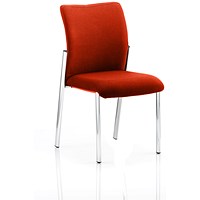 Academy Visitor Chair, Fabric Back and Seat, Tabasco Red