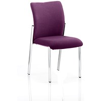 Academy Visitor Chair, Fabric Back and Seat, Tansy Purple