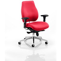Chiro Plus Ergo Posture Chair, Height Adjustable Arms, Bergamot Cherry