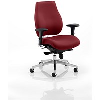 Chiro Plus Ergo Posture Chair, Height Adjustable Arms, Ginseng Chilli