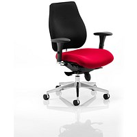 Chiro Plus Ergo Posture Chair, Black Back, Bergamot Cherry