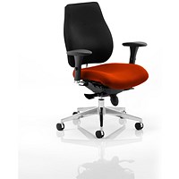 Chiro Plus Ergo Posture Chair, Black Back, Tabasco Red