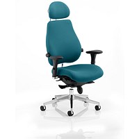Chiro Plus Ultimate Posture Chair, With Headrest, Maringa Teal