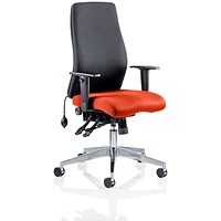 Onyx Posture Chair, Black Back, Tabasco Red