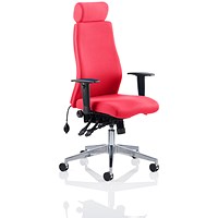 Onyx Posture Chair, With Headrest, Bergamot Cherry