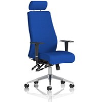 Onyx Posture Chair, Headrest, Height Adjustable Arms, Stevia Blue