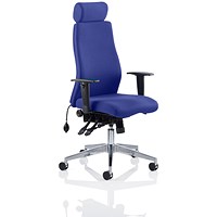 Onyx Posture Chair, With Headrest, Stevia Blue
