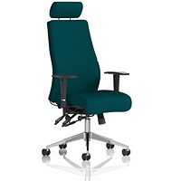 Onyx Posture Chair, Headrest, Height Adjustable Arms, Maringa Teal