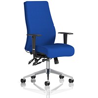 Onyx Posture Chair, Height Adjustable Arms, Stevia Blue