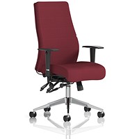 Onyx Posture Chair, Height Adjustable Arms, Ginseng Chilli