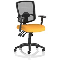 Portland III Operator Mesh Back Chair, Height Adjustable Arms, Senna Yellow Portland III Operator Mesh Back Chair, Height Adjustable Arms, Senna Yellow