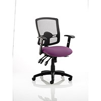 Portland III Operator Mesh Back Chair, Height Adjustable Arms, Tansy Purple