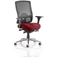 Regent Task Operator Mesh Back Chair, Height Adjustable Arms, Ginseng Chilli