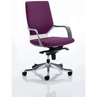 Xenon Medium Back Executive Chair, Fixed Height Arms, Tansy Purple
