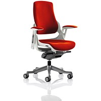 Zure Executive Chair, Height Adjustable Arms, Tabasco Orange