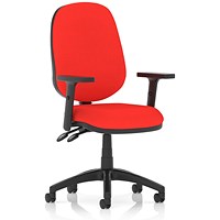 Eclipse Plus II Operator Chair, Bergamot Cherry, With Height Adjustable Arms