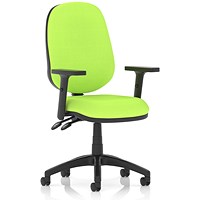 Eclipse Plus II Operator Chair, Myrrh Green, With Height Adjustable Arms