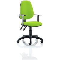 Eclipse Plus II Operator Chair, Myrrh Green, With Height Adjustable Arms