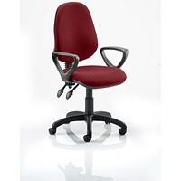 Eclipse Plus II Operator Chair, Ginseng Chilli, With Fixed Height Loop Arms
