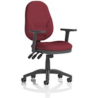 Eclipse Plus XL Operator Chair, Ginseng Chilli, With Height Adjustable Arms