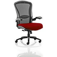 Houston Heavy Duty Mesh Back Task Operator Chair, Height Adjustable Arms, Ginseng Chilli