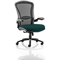 Houston Heavy Duty Mesh Back Task Operator Chair, Height Adjustable Arms, Maringa Teal