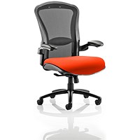 Houston Heavy Duty Task Operator Chair, Mesh Back, Tabasco Orange