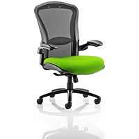 Houston Heavy Duty Mesh Back Task Operator Chair, Height Adjustable Arms, Myrrh Green