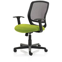 Mave Task Mesh Back Operator Chair, Fixed Height Arms, Myrrh Green