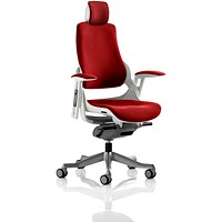 Zure Executive Chair, Headrest, Height Adjustable Arms, Bergamot Cherry