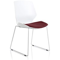Florence Sled Visitor Chair, Ginseng Chilli