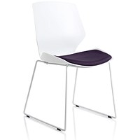Florence Sled Visitor Chair, Tansy Purple