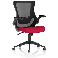 Orbit Mesh Back Operator Chair, Folding Arms, Bergamot Cherry