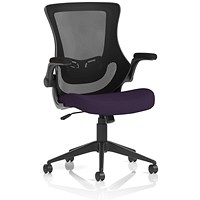 Orbit Mesh Back Operator Chair, Folding Arms, Tansy Purple