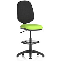 Eclipse Plus I High Rise Black Back Operator Chair, Myrrh Green