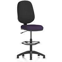 Eclipse Plus I High Rise Black Back Operator Chair, Tansy Purple