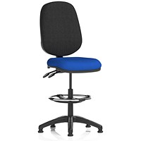 Eclipse Plus II High Rise Black Back Operator Chair, Stevia Blue