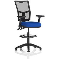 Eclipse Plus II High Rise Mesh Back Operator Chair, Tabasco Orange, With Height Adjustable And Folding Arms