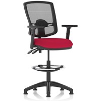 Eclipse Plus II High Rise Deluxe Mesh Back Operator Chair, Bergamot Cherry, With Height Adjustable Arms