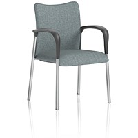 Academy Visitor Chair With Arms, Rivet Tensile