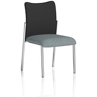 Academy Black Back Visitor Chair, Rivet Tensile