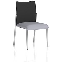 Academy Black Back Visitor Chair, Quest Shell