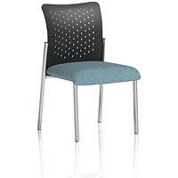Academy Black Nylon Back Visitor Chair, Rivet Quench