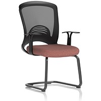 Astro Visitor Cantilever Leg Mesh Chair, Rivet Forge